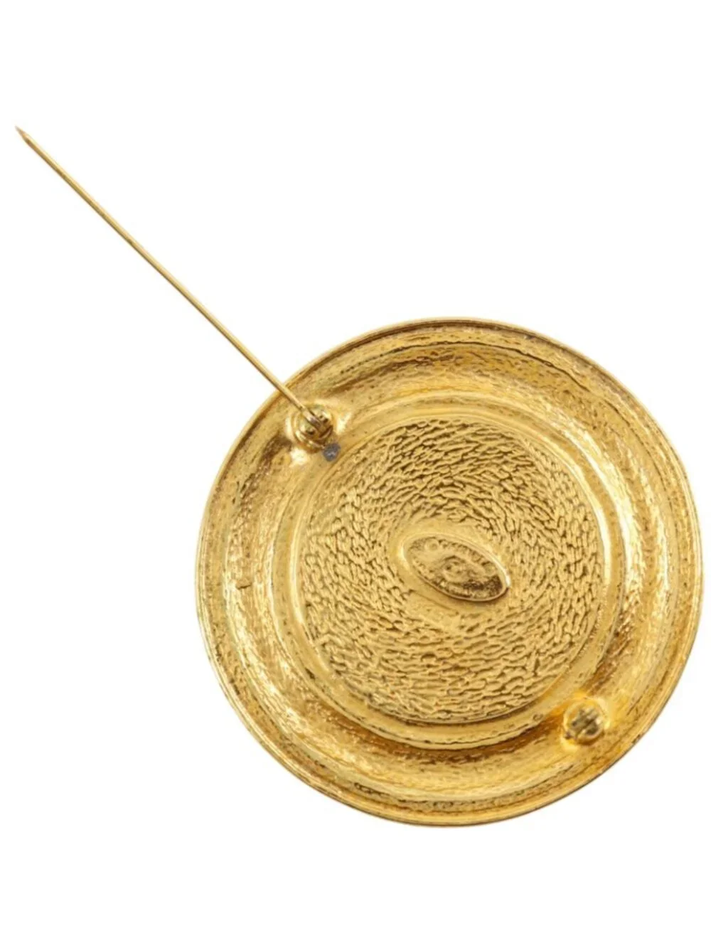 Chanel 31 Rue Cambon Vintage Gold Plated Brooch